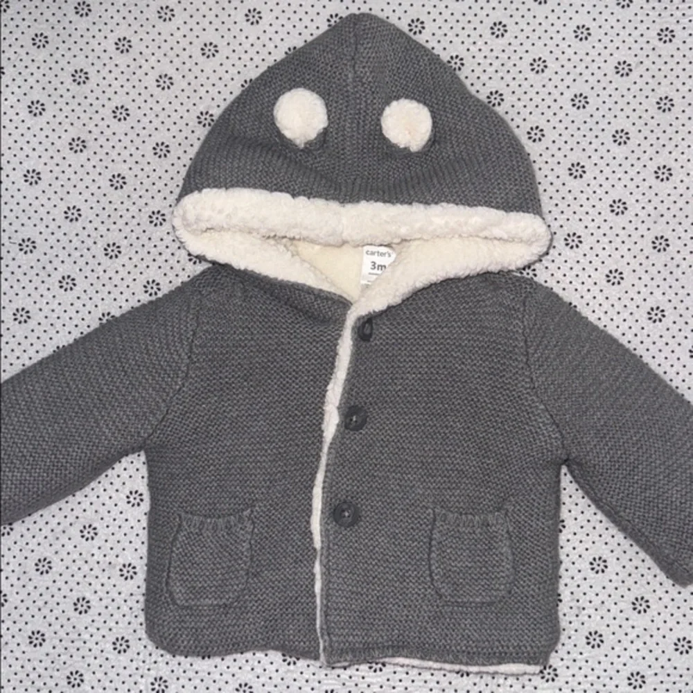 🛍CUTE LITTLE BABIES HOODED COAT SIZE 3 MONTHS 🛍